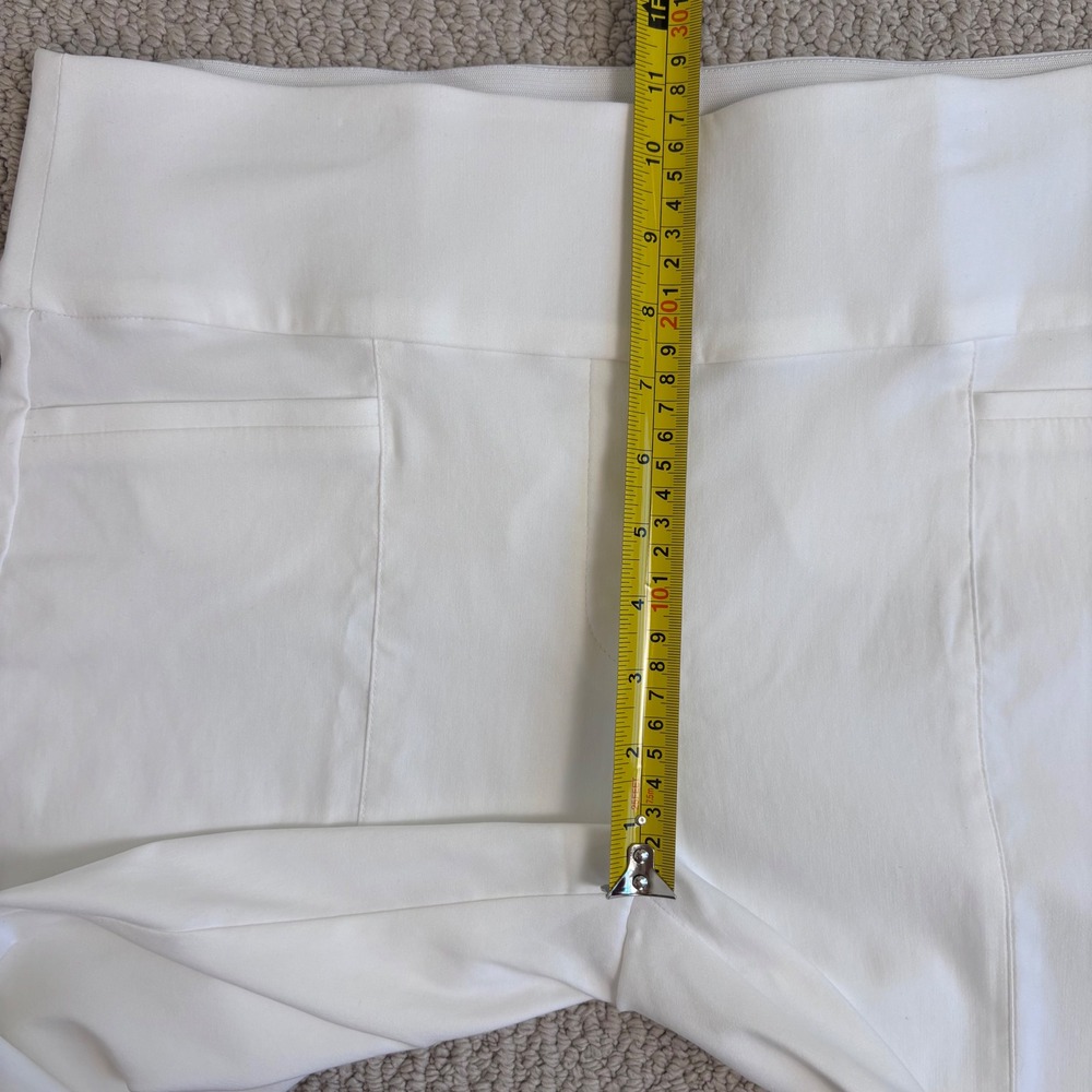 Apt. 9 Brynn White Pull On Capri Pants, Size 14 Tummy Control Summer Office - Picture 11 of 14